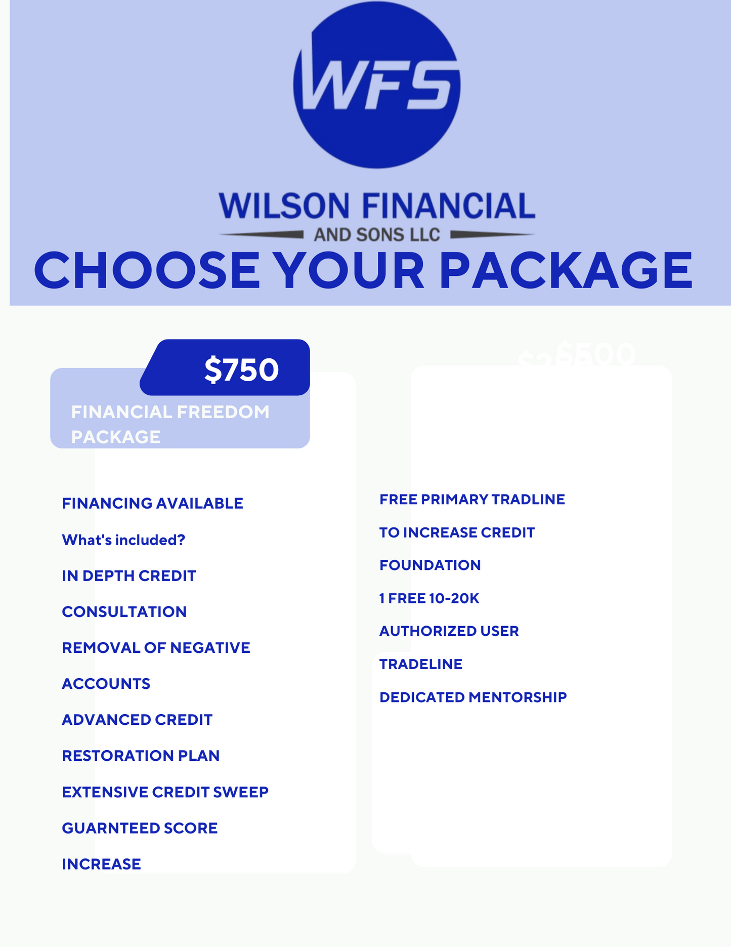 FINANCIAL FREEDOM PACKAGE